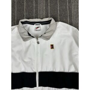 Nike Jacket Mens Medium White Challenge Court Track Vintage 90s Tennis Vented‎